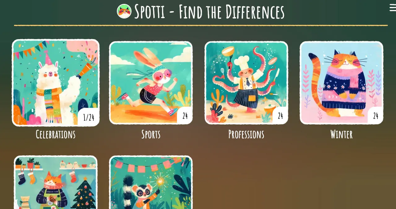Find Differences Overview in Spotti Find The Differences